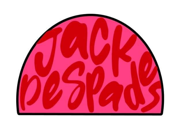 Red/ Dark Pink JackDeSpades Beanie