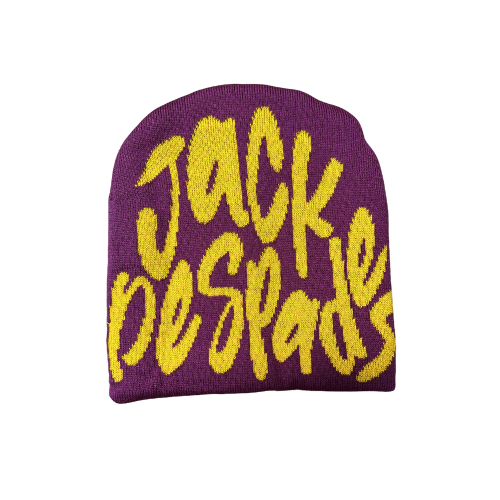 Yellow/Purple JackDeSpades Beanie