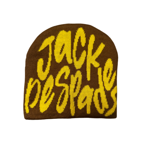 Yellow/Brown JackDeSpades Beanie