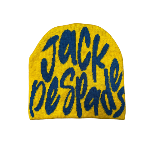 Blue/Gold JackDeSpades Beanie