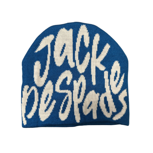 White/Blue JackDeSpades Beanie